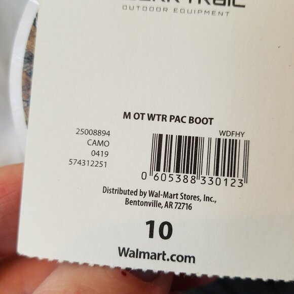 Ozark Trail Camo Outdoor Winter Thinsulate Insulated Hunting Boots Men's Sz 10 - Picture 4 of 14
